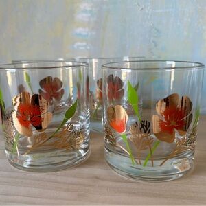 Courac MCM Poppy Glass Tumblers - Set of 4